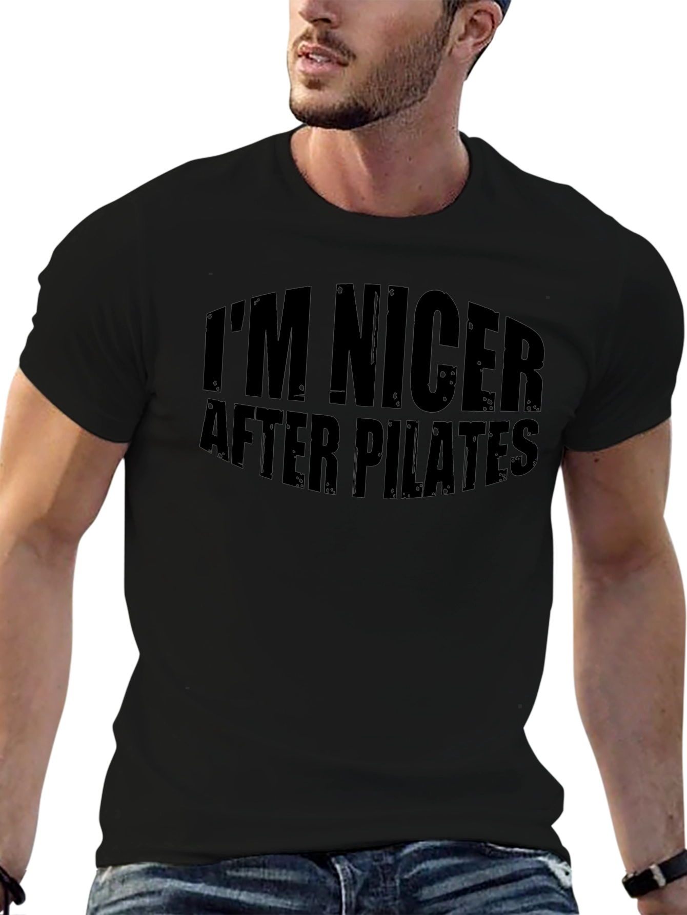 Im Nicer After Pilates Black T-Shirt
