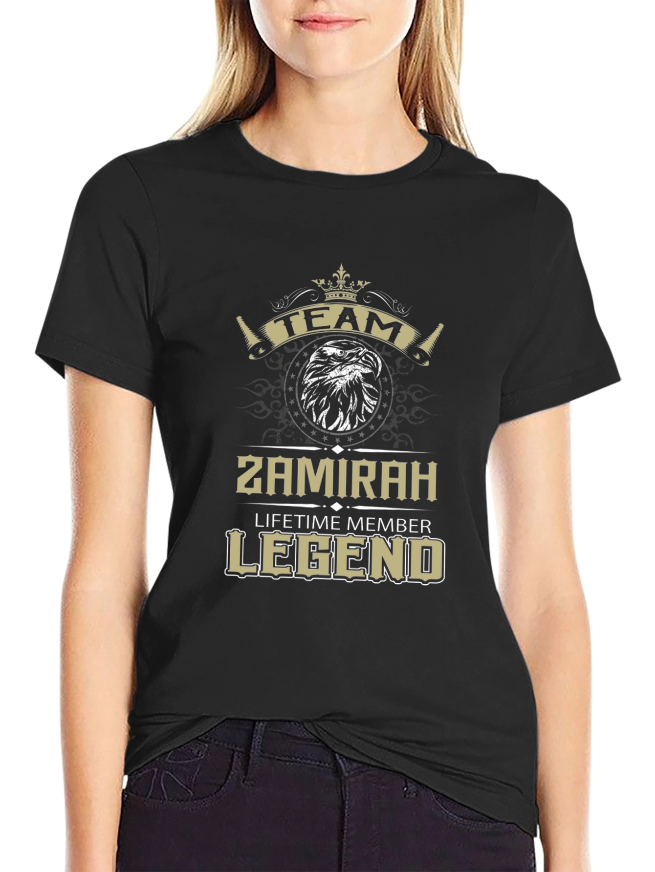 Team Zamirah Legend Black Graphic Tee
