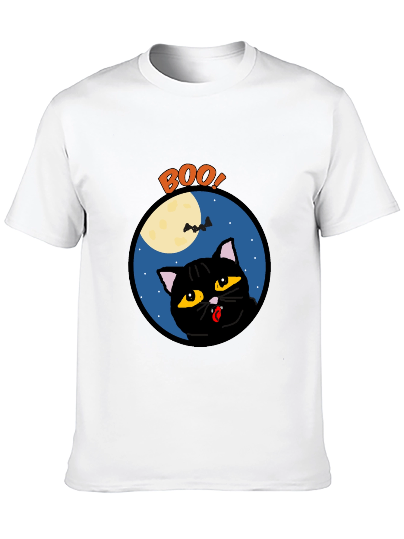 Boo! Halloween Black Cat T-Shirt