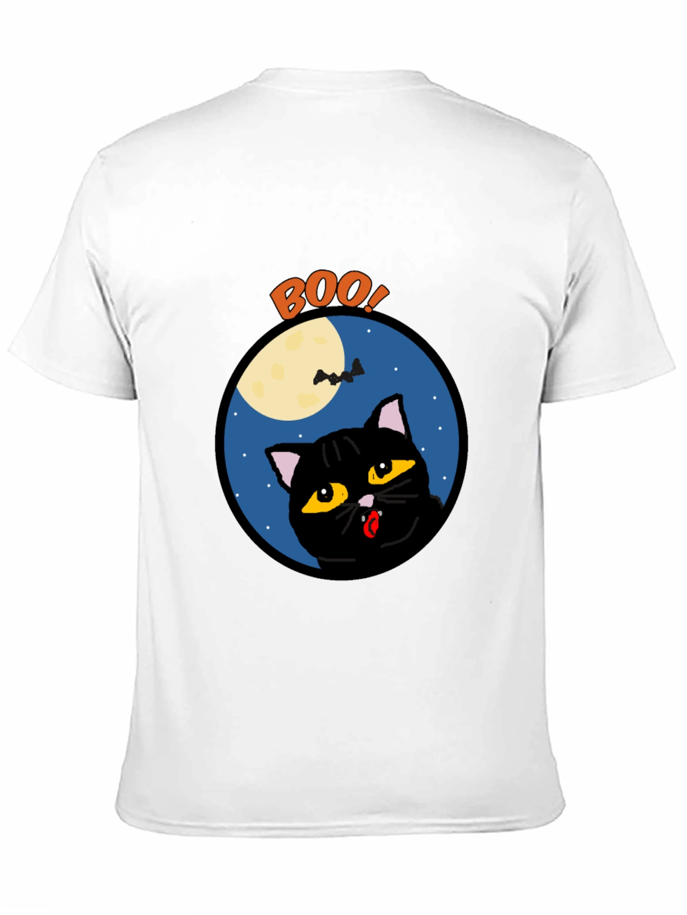 Boo! Halloween Black Cat T-Shirt