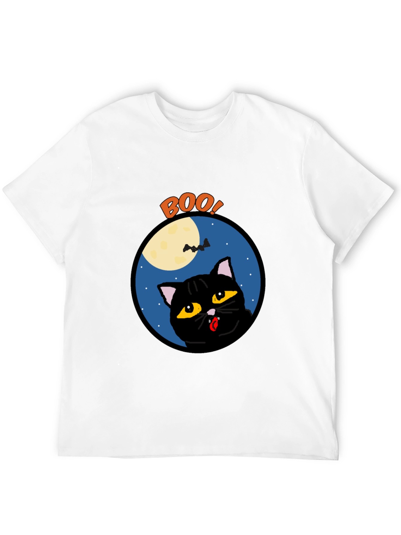 Boo! Halloween Black Cat T-Shirt