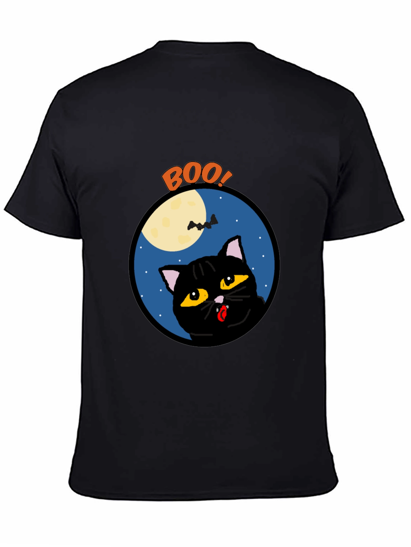 Boo! Halloween Black Cat T-Shirt