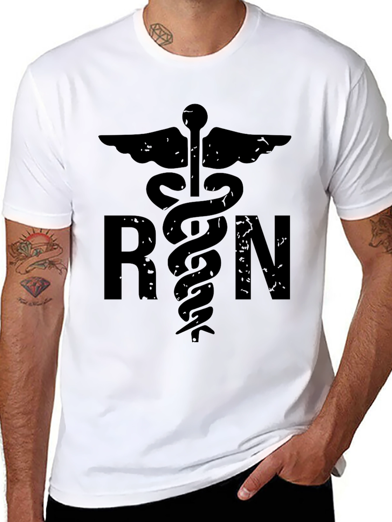 RN Caduceus Symbol Black T-Shirt