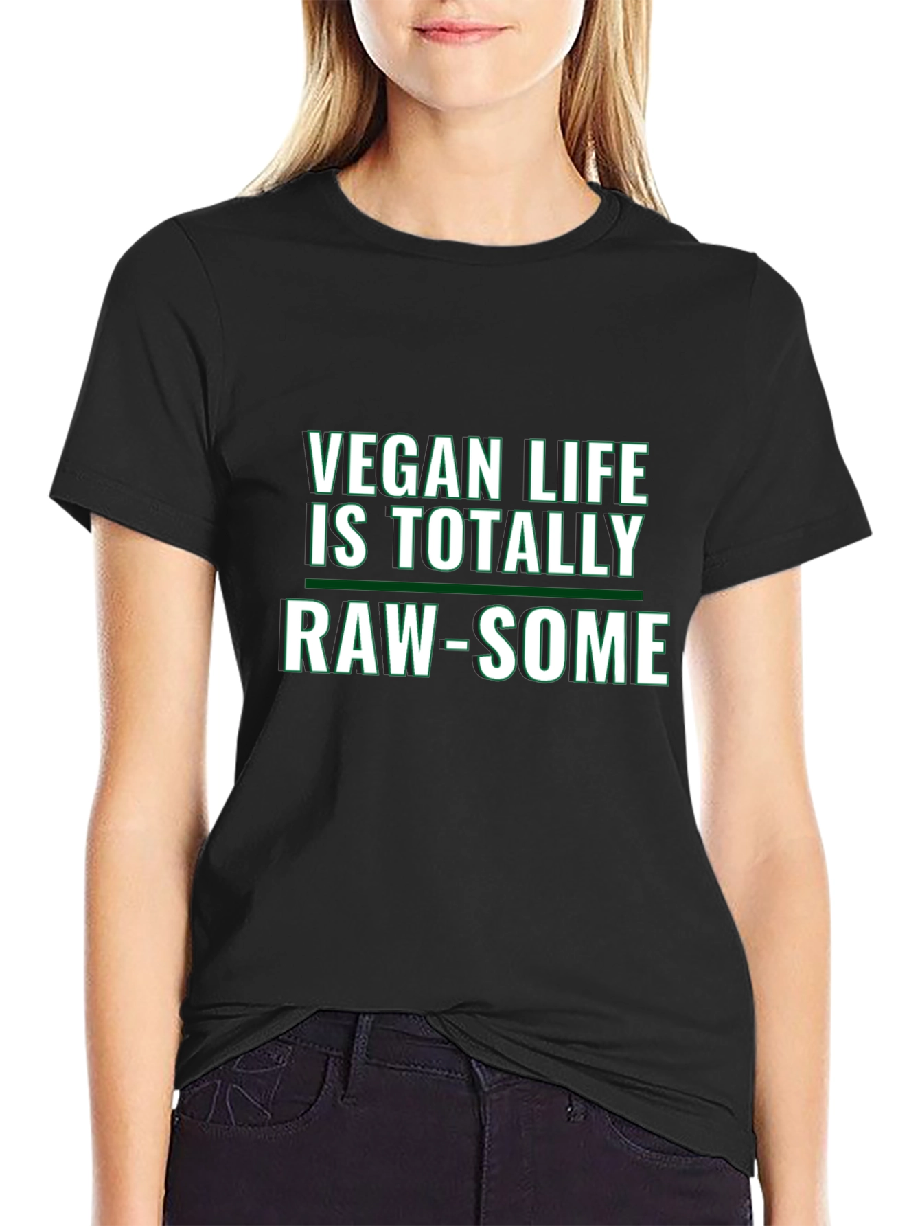 Vegan Life Raw-Some Graphic Tee