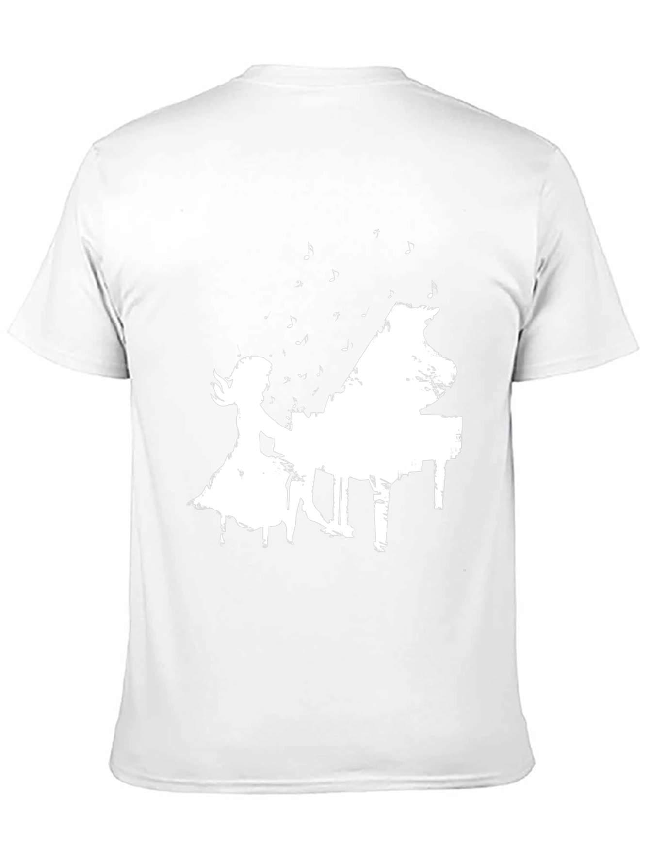 Piano Player Graphic Tee - Stylish Black T-Shirt
