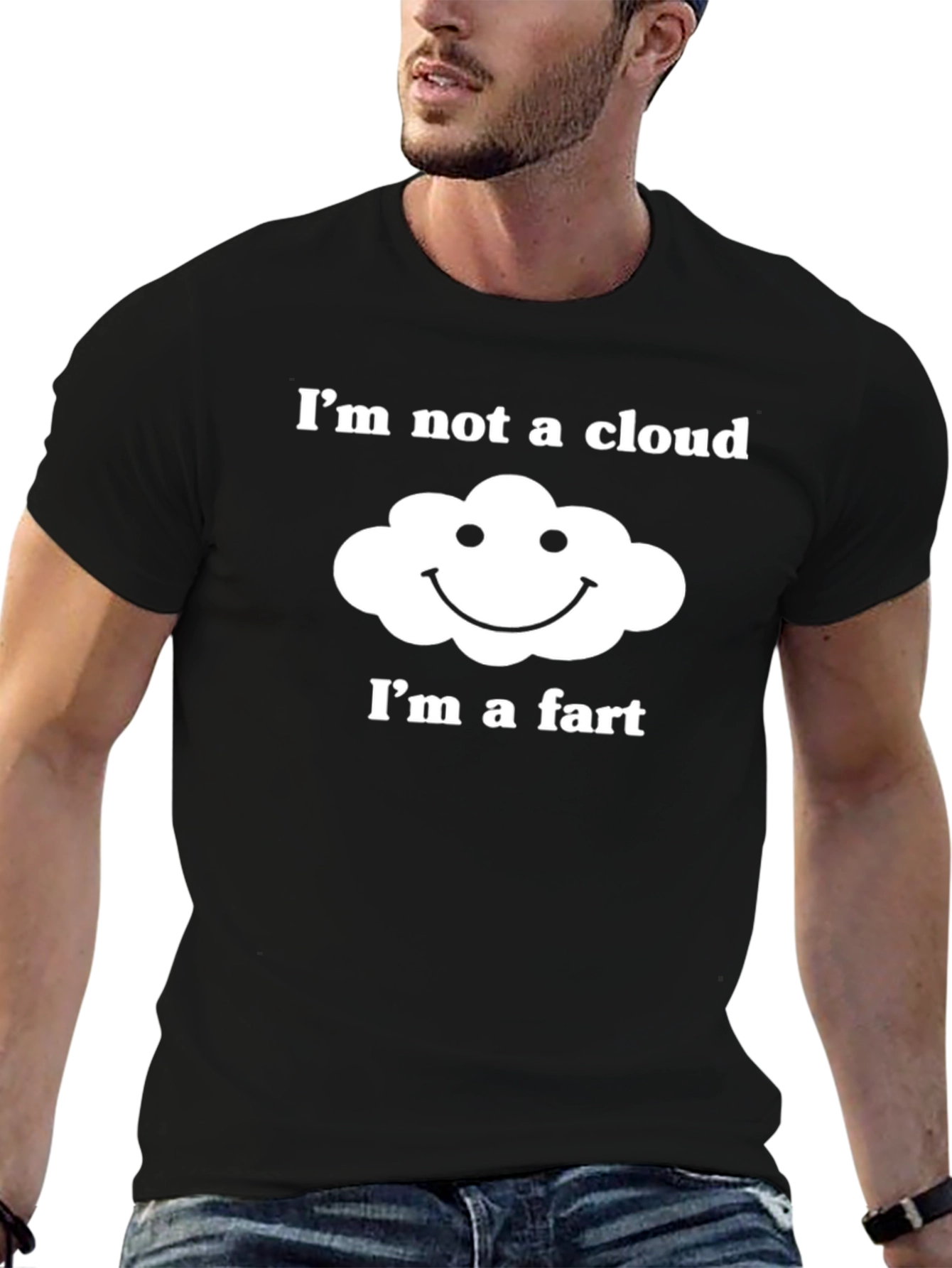 Humorous Im Not a Cloud Graphic T-Shirt