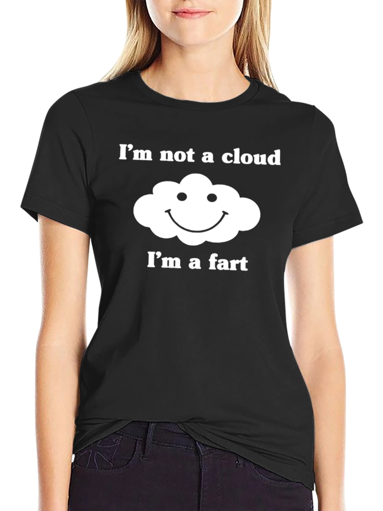 Humorous Im Not a Cloud Graphic T-Shirt