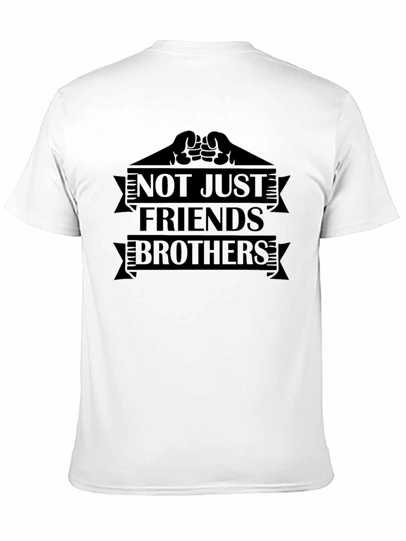 Not Just Friends Brothers T-Shirt Black Graphic Tee