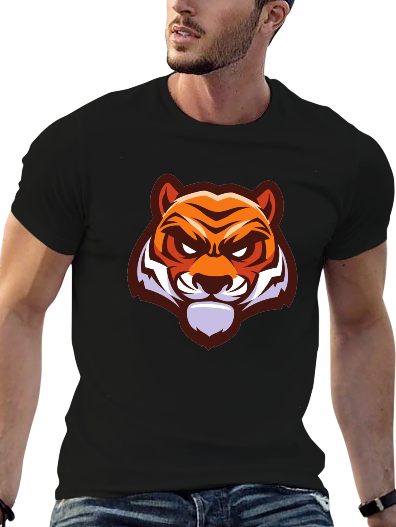 Black Tiger Graphic T-Shirt