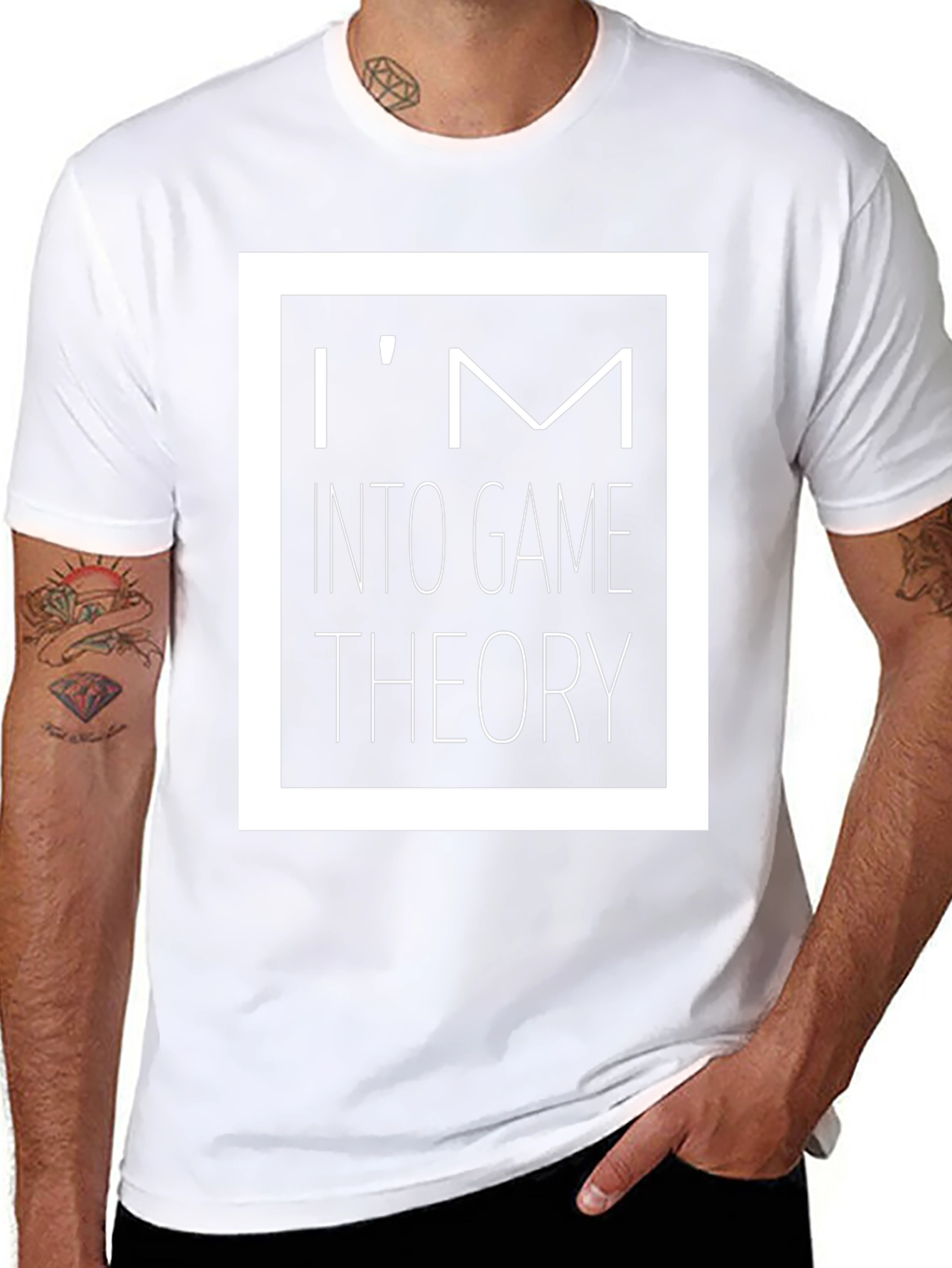 Im Into Game Theory Black Graphic T-Shirt