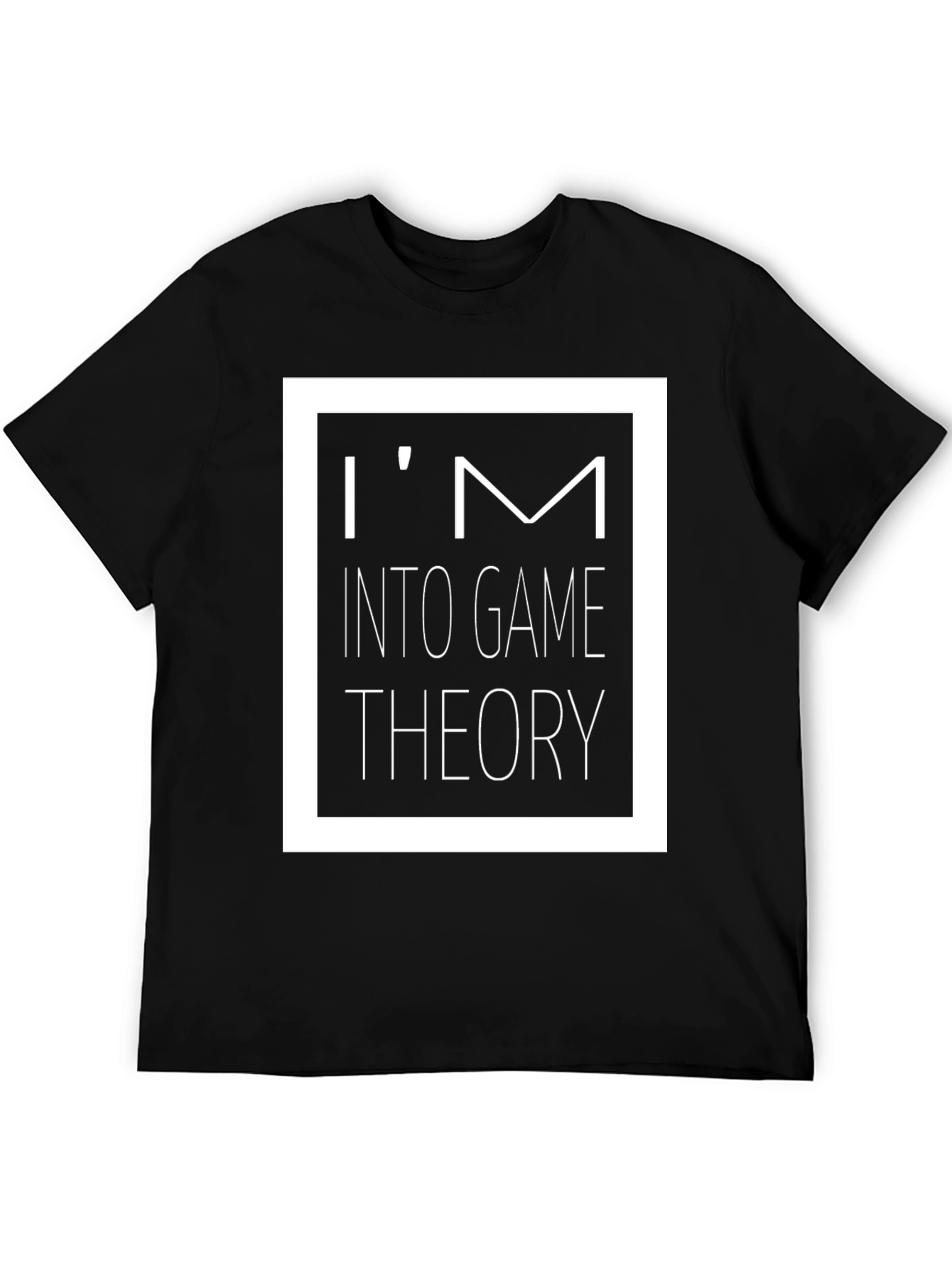 Im Into Game Theory Black Graphic T-Shirt