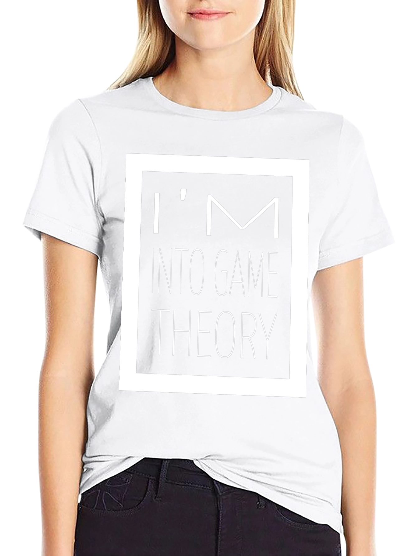 Im Into Game Theory Black Graphic T-Shirt