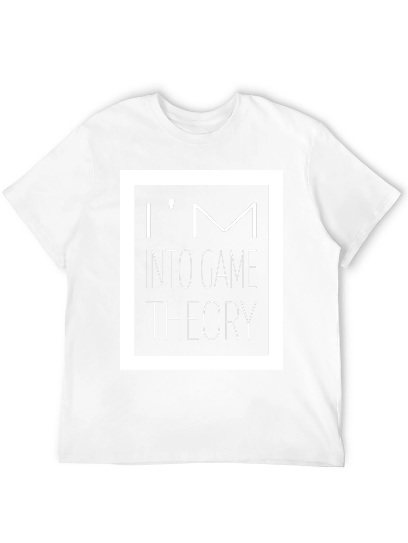 Im Into Game Theory Black Graphic T-Shirt