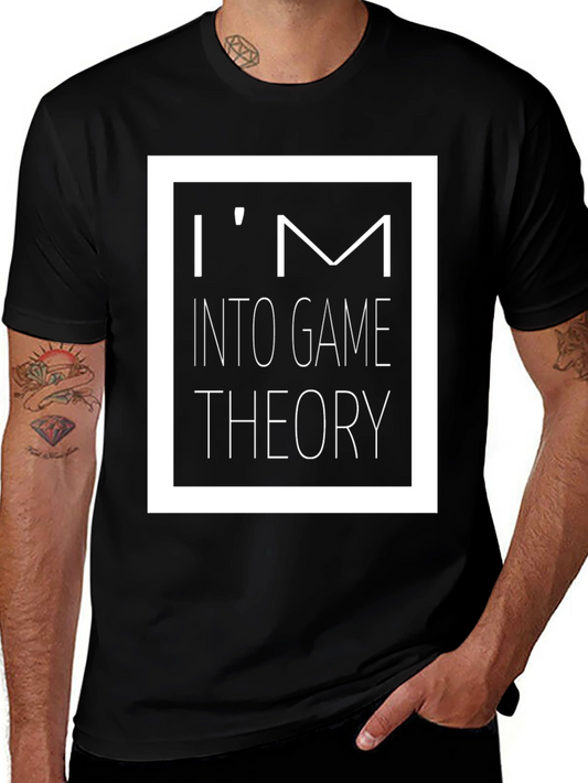 Im Into Game Theory Black Graphic T-Shirt