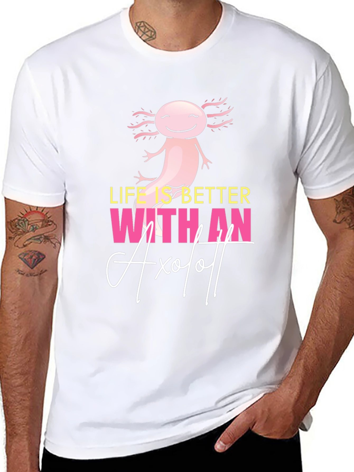 Life is Better with an Axolotl Graphic T-Shirt