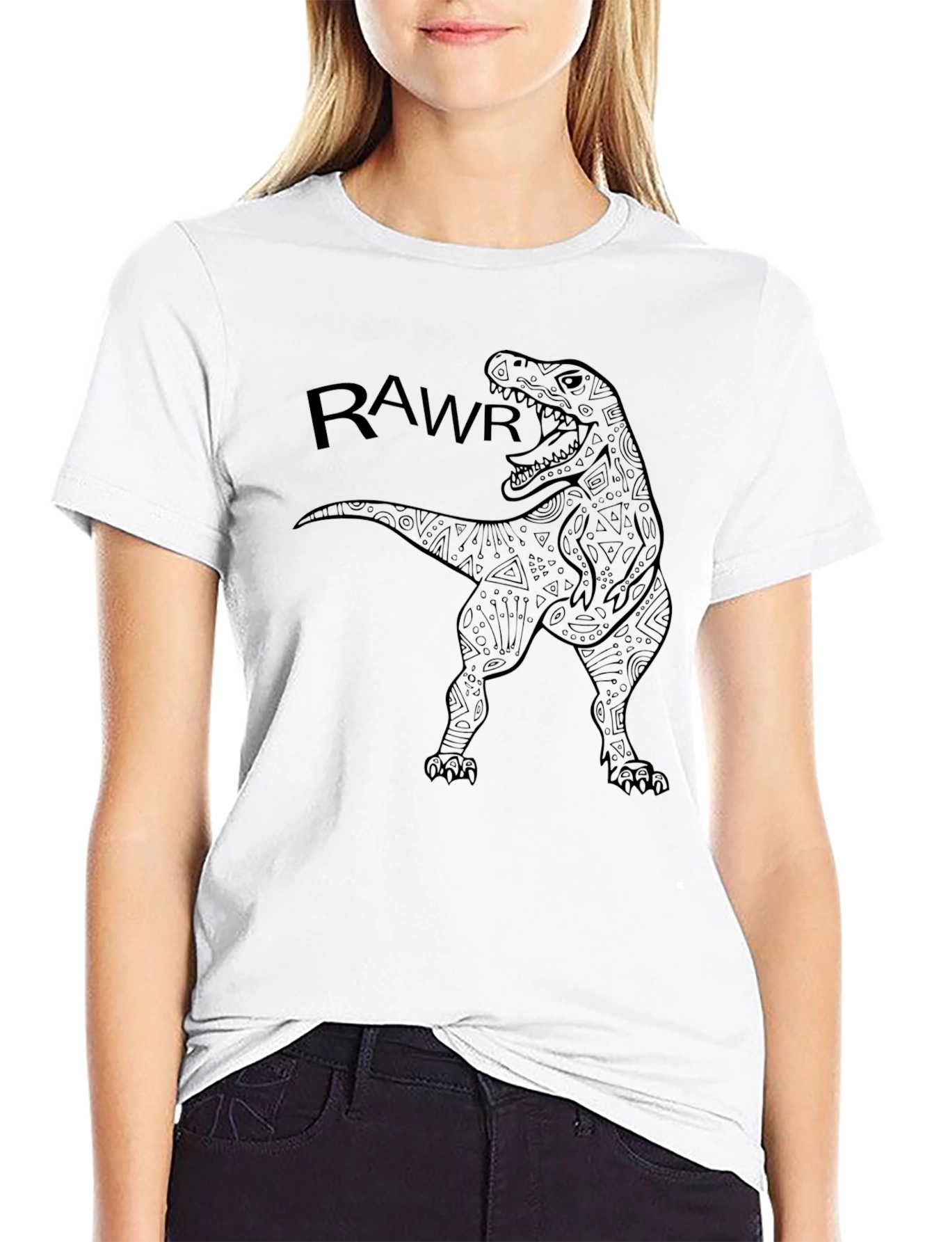 Rawr Dinosaur Graphic T-Shirt