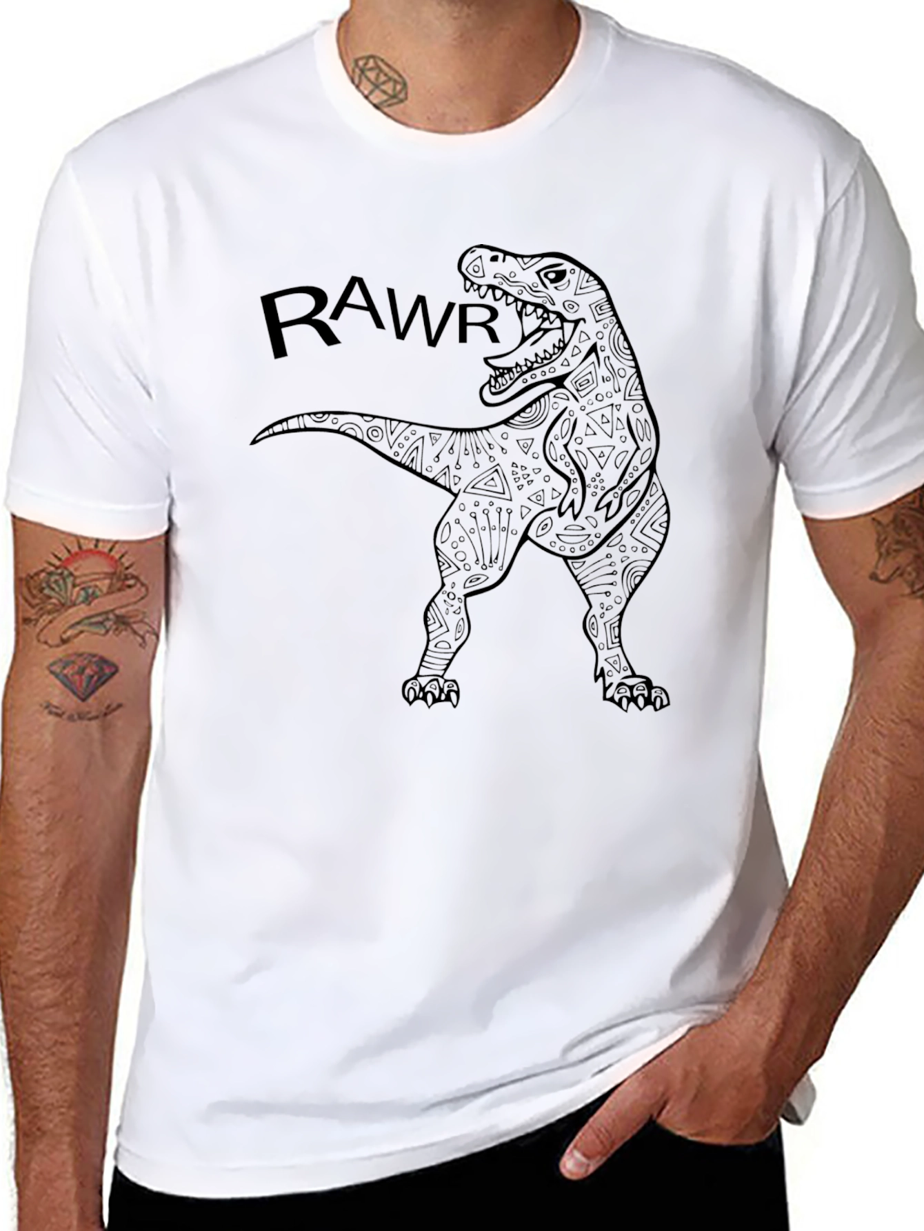 Rawr Dinosaur Graphic T-Shirt