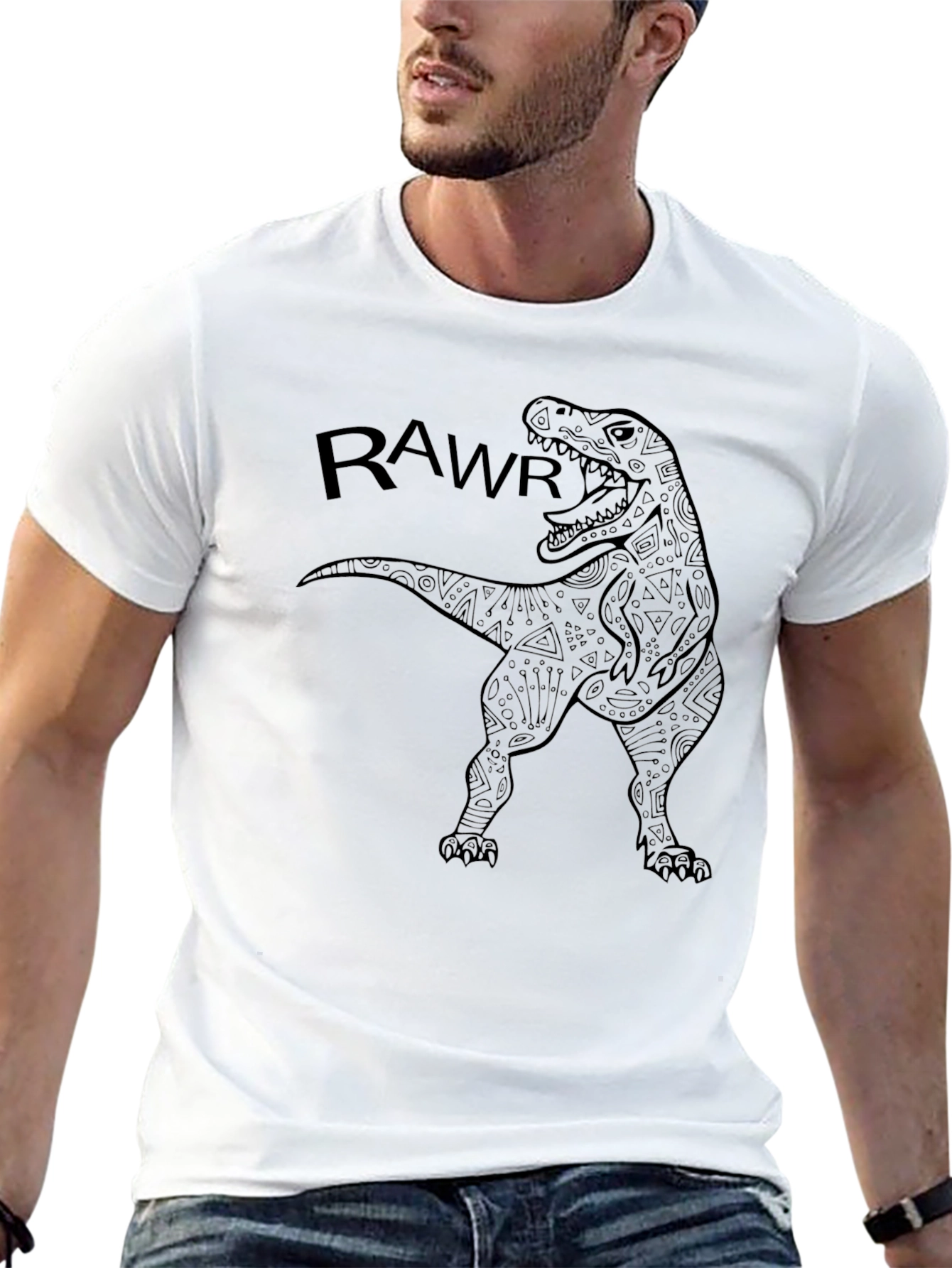 Rawr Dinosaur Graphic T-Shirt