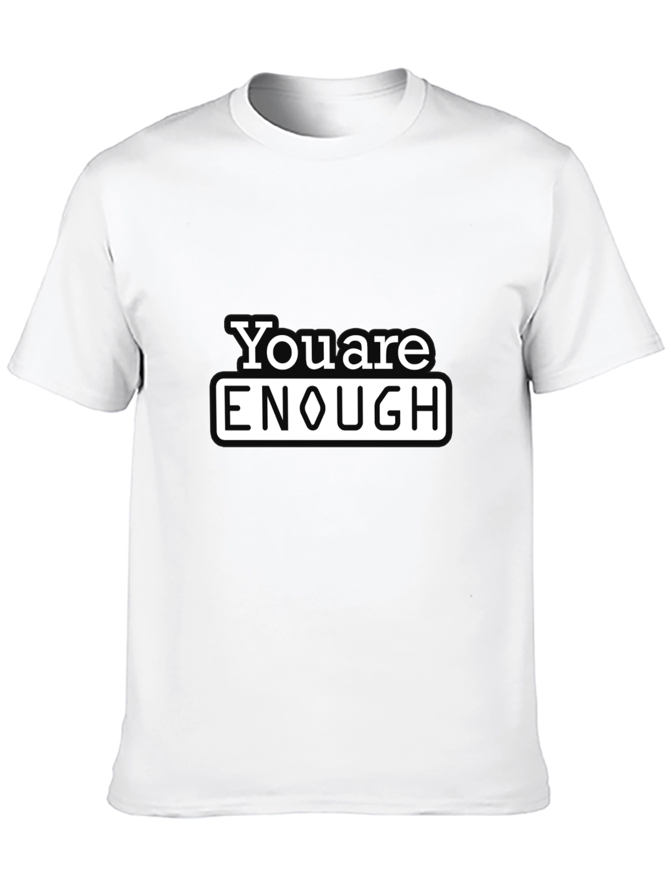You Are Enough Graphic Tee - Black