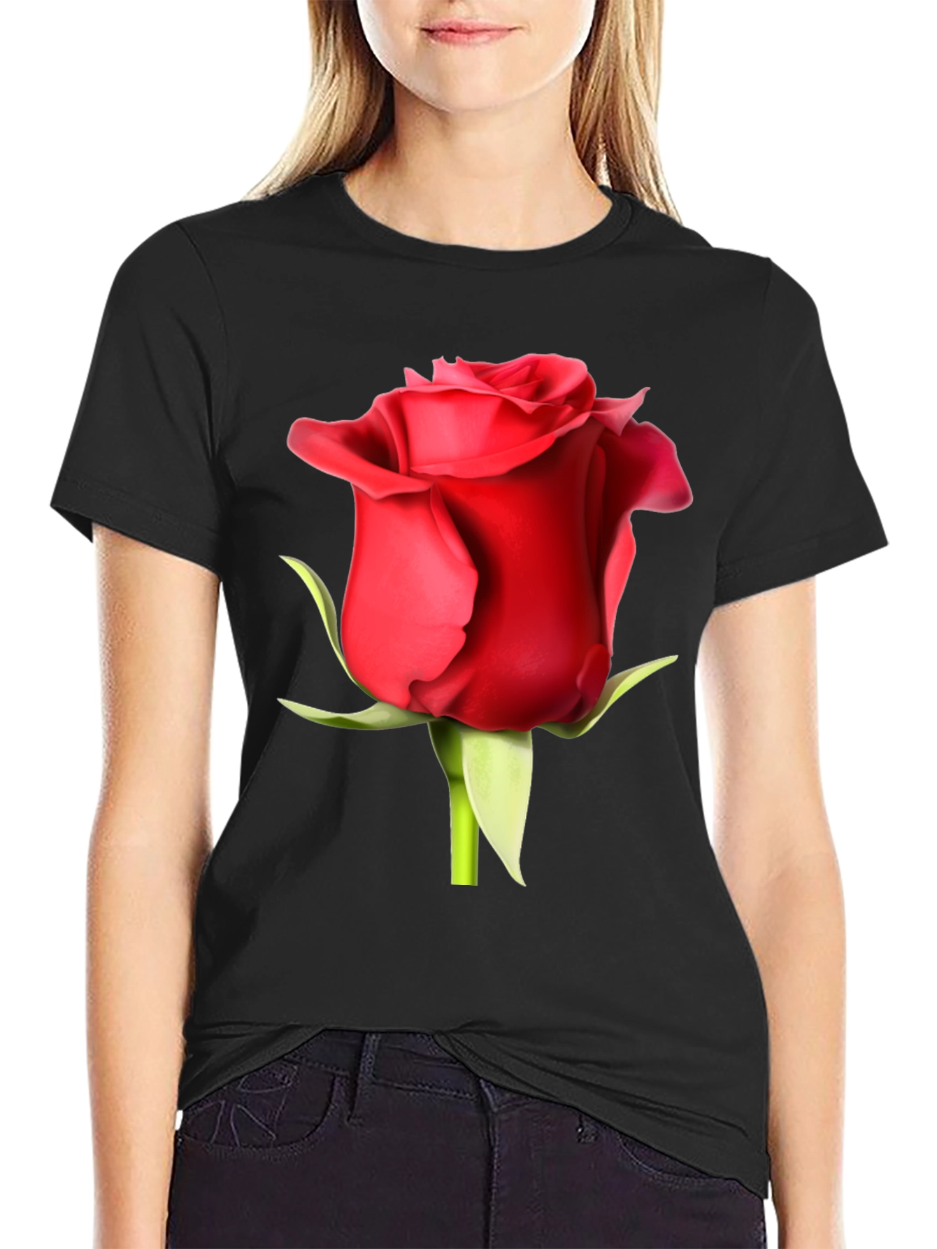 Red Rose Graphic T-Shirt