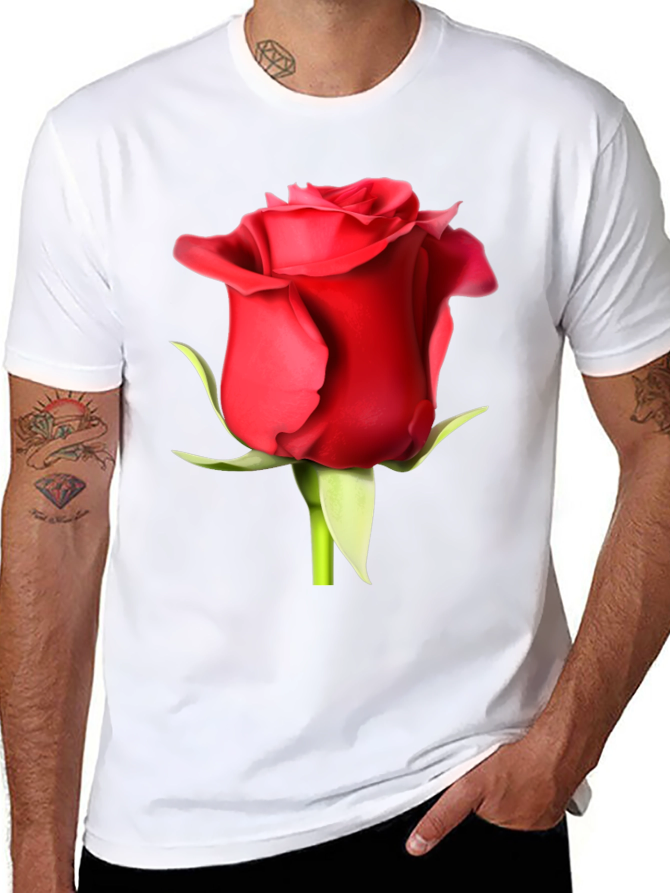 Red Rose Graphic T-Shirt