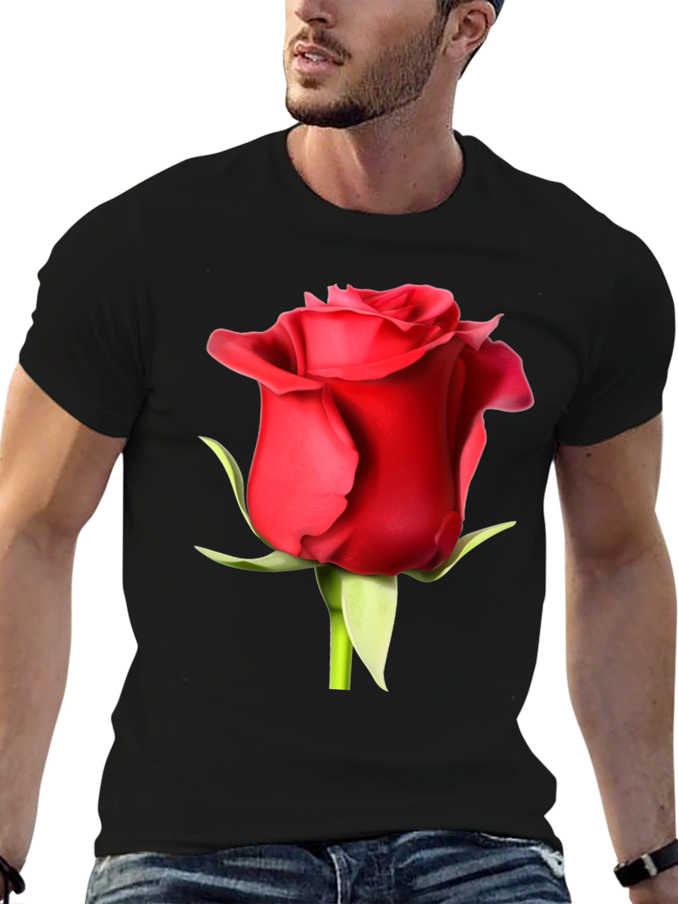 Red Rose Graphic T-Shirt