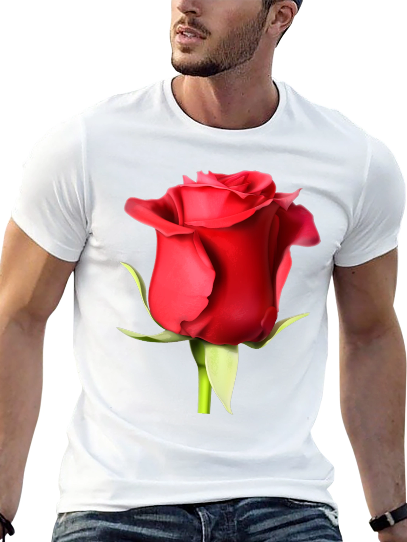 Red Rose Graphic T-Shirt