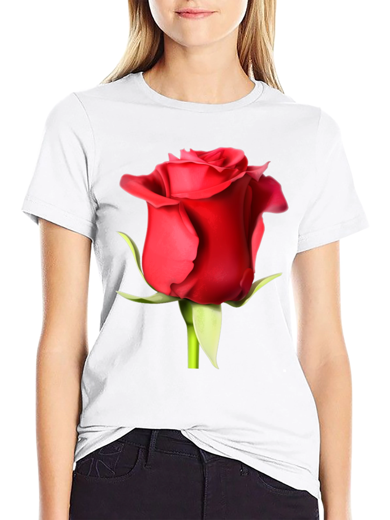 Red Rose Graphic T-Shirt