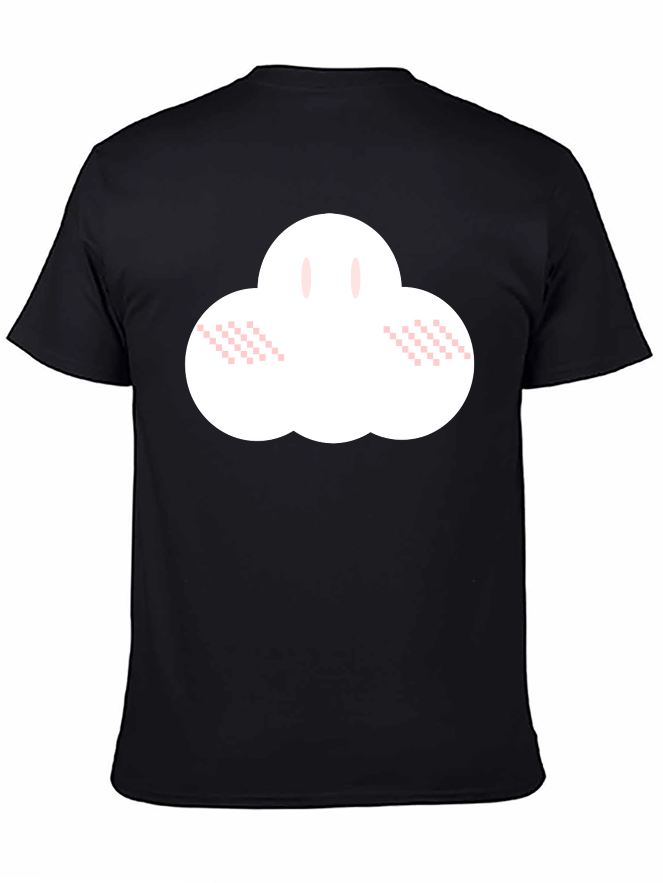 Cute Cloud Graphic Black T-Shirt