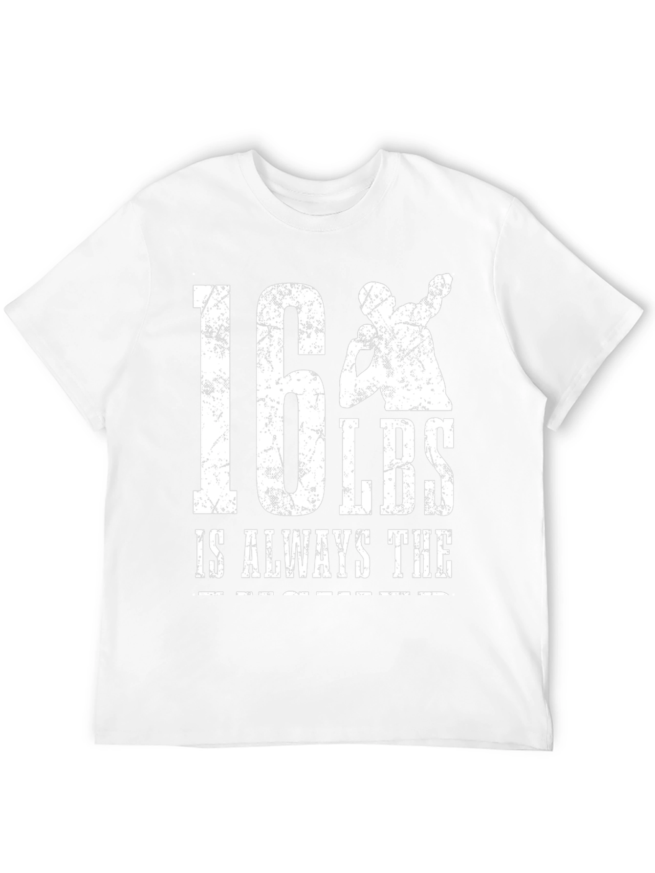 16 LBS Shot Put Graphic T-Shirt - Black
