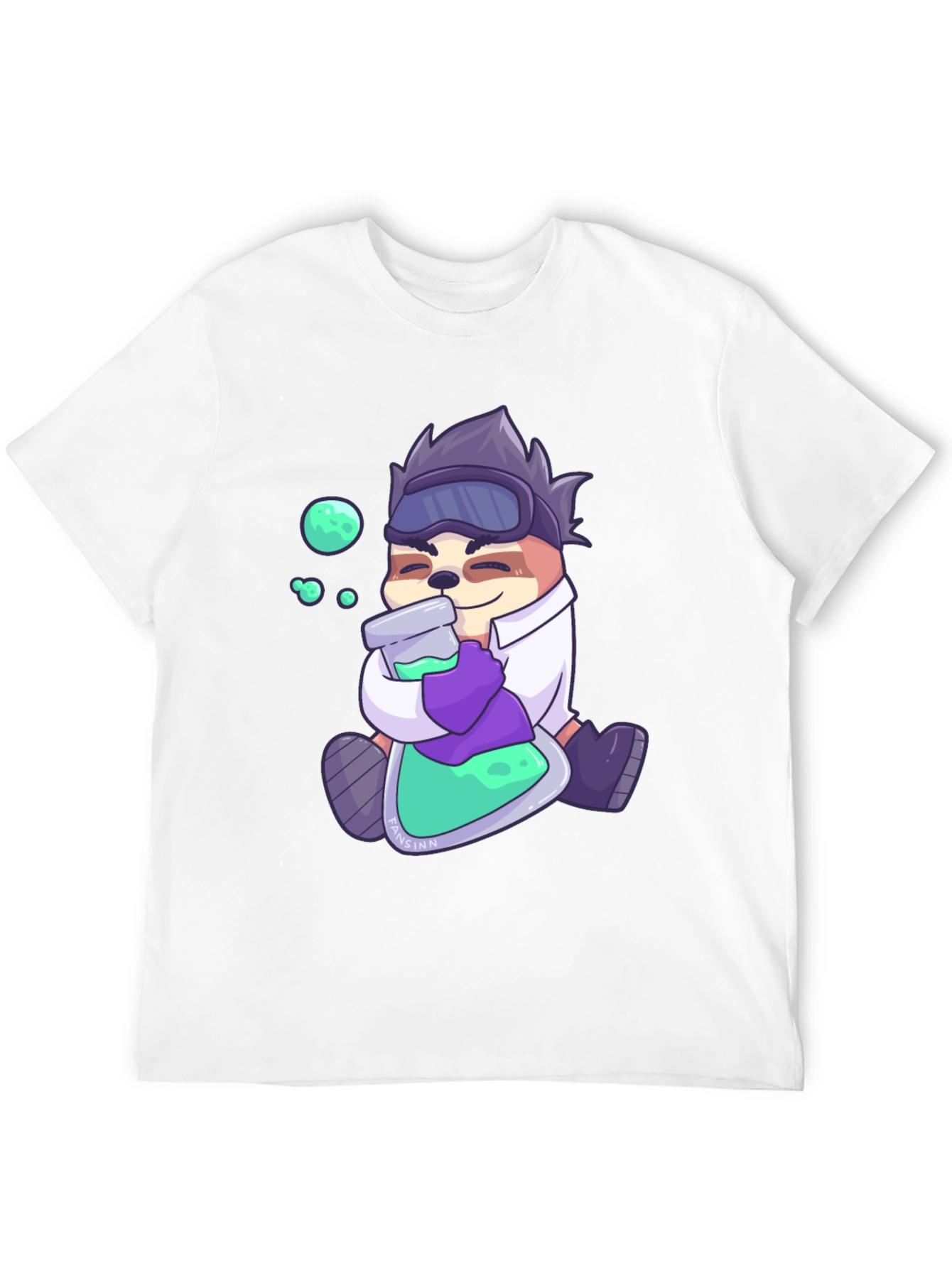 Sloth Scientist Graphic T-Shirt