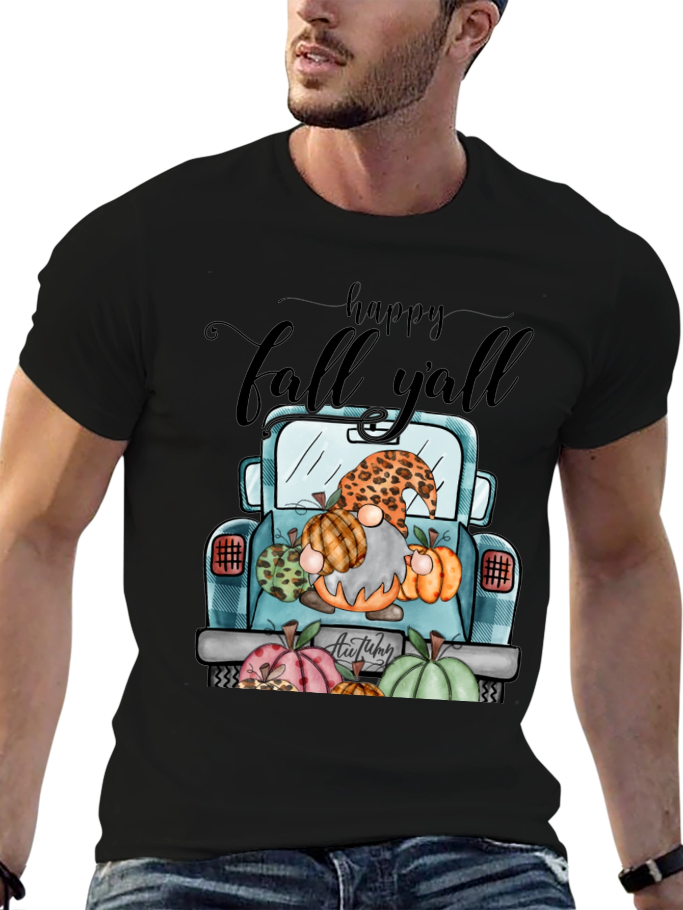 Happy Fall Yall Truck Graphic T-Shirt