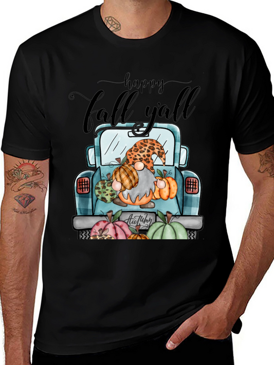 Happy Fall Yall Truck Graphic T-Shirt