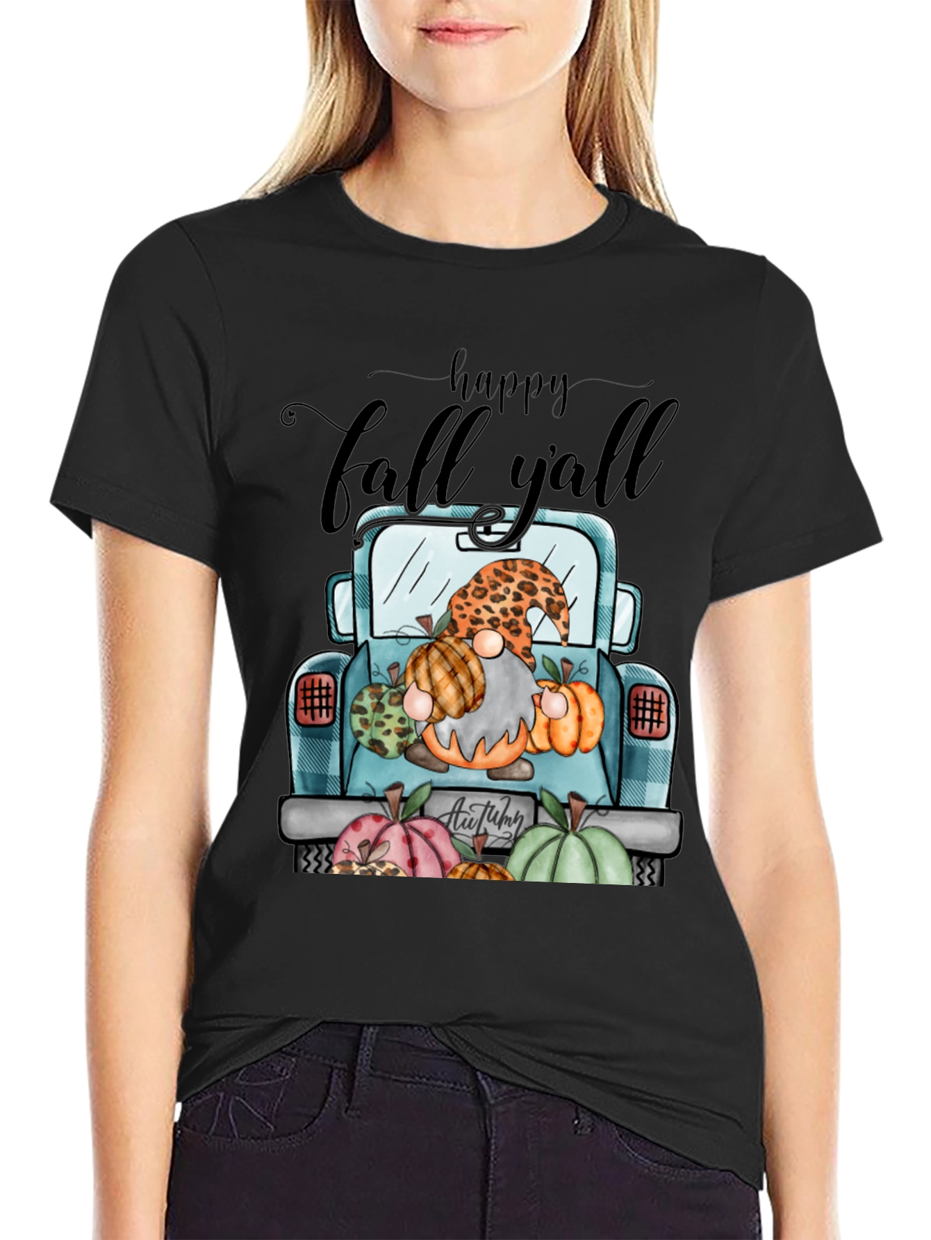 Happy Fall Yall Truck Graphic T-Shirt