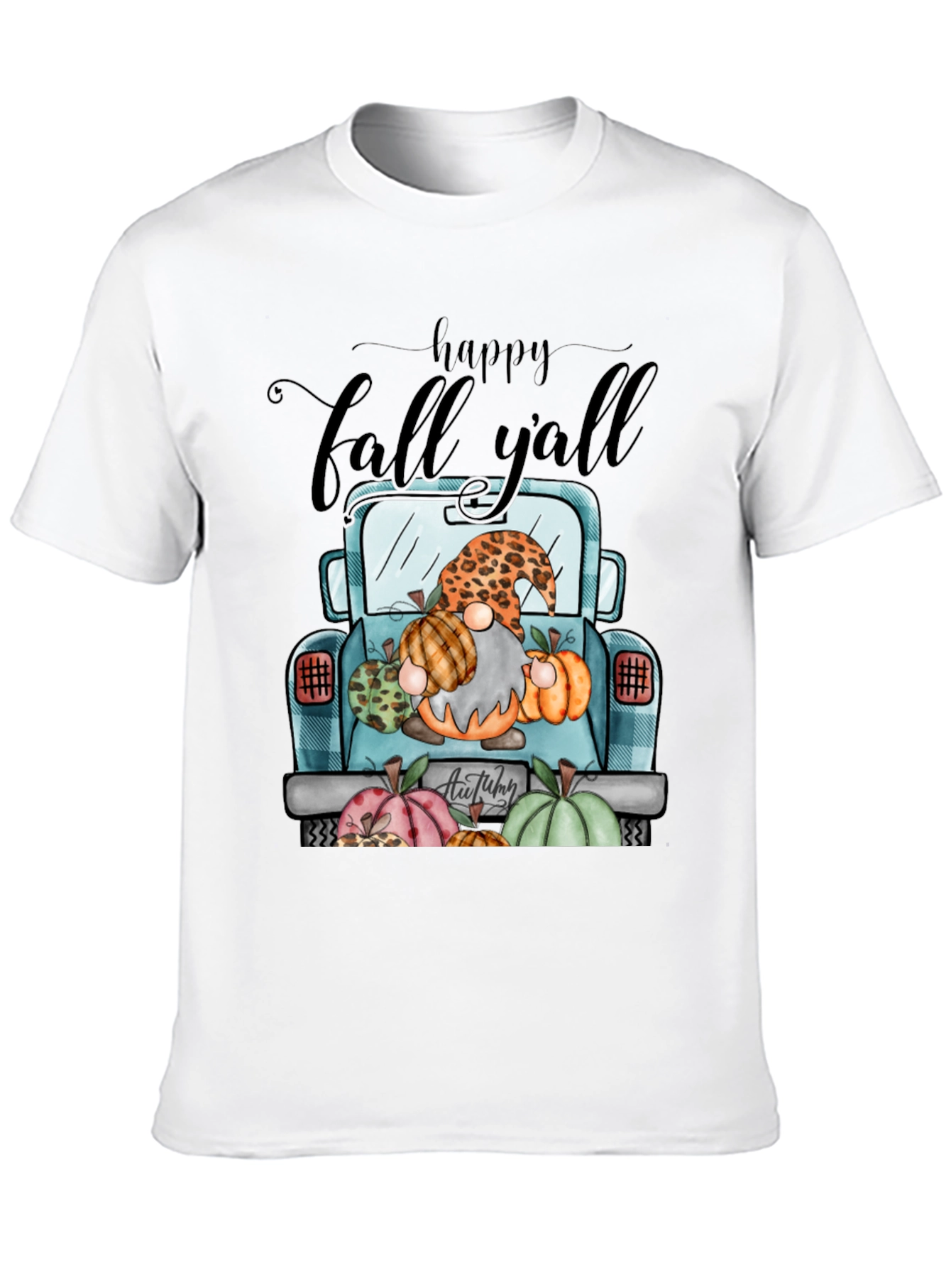 Happy Fall Yall Truck Graphic T-Shirt