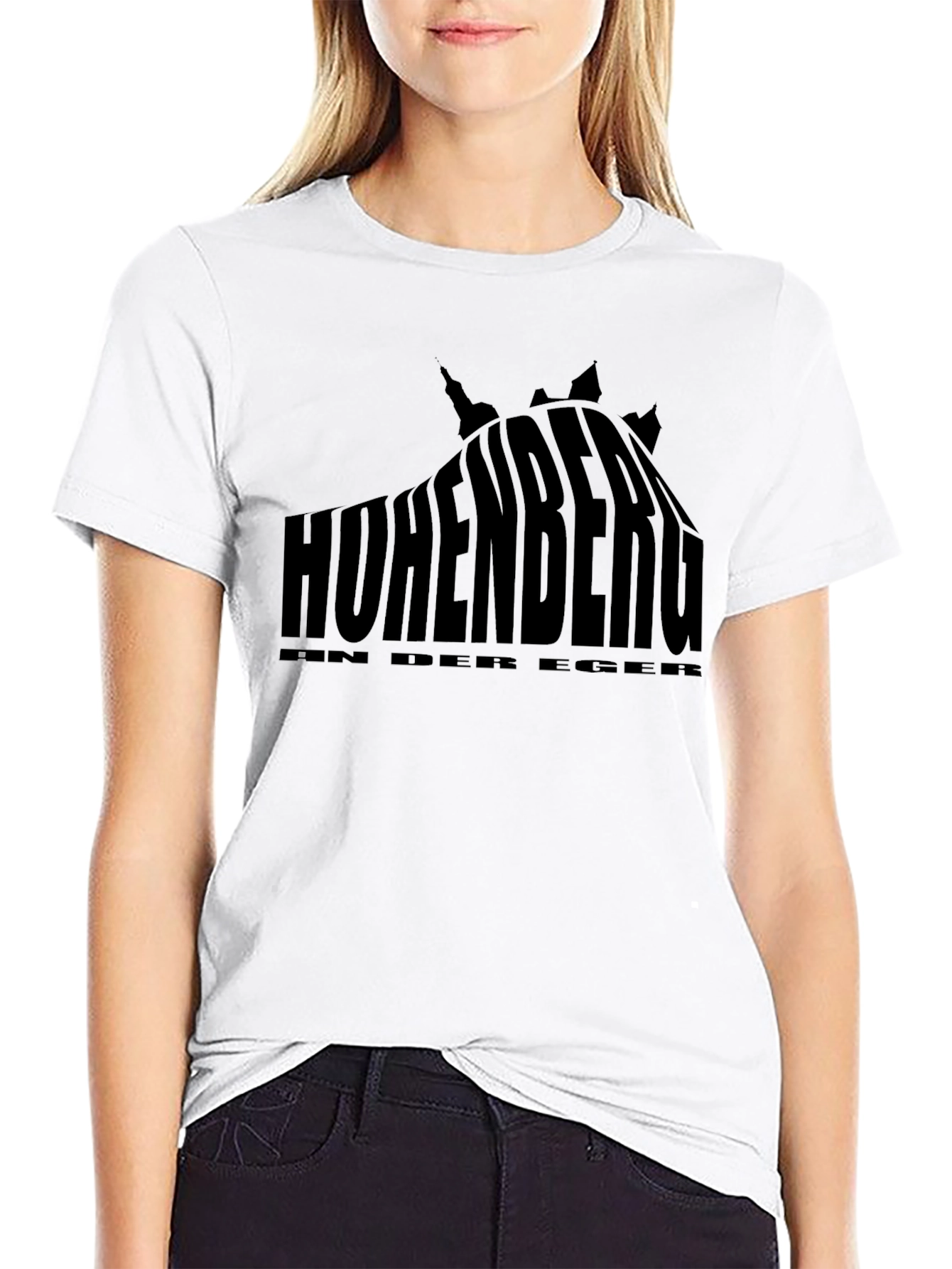 Hohenberg T-Shirt - Stylish Black Graphic Tee