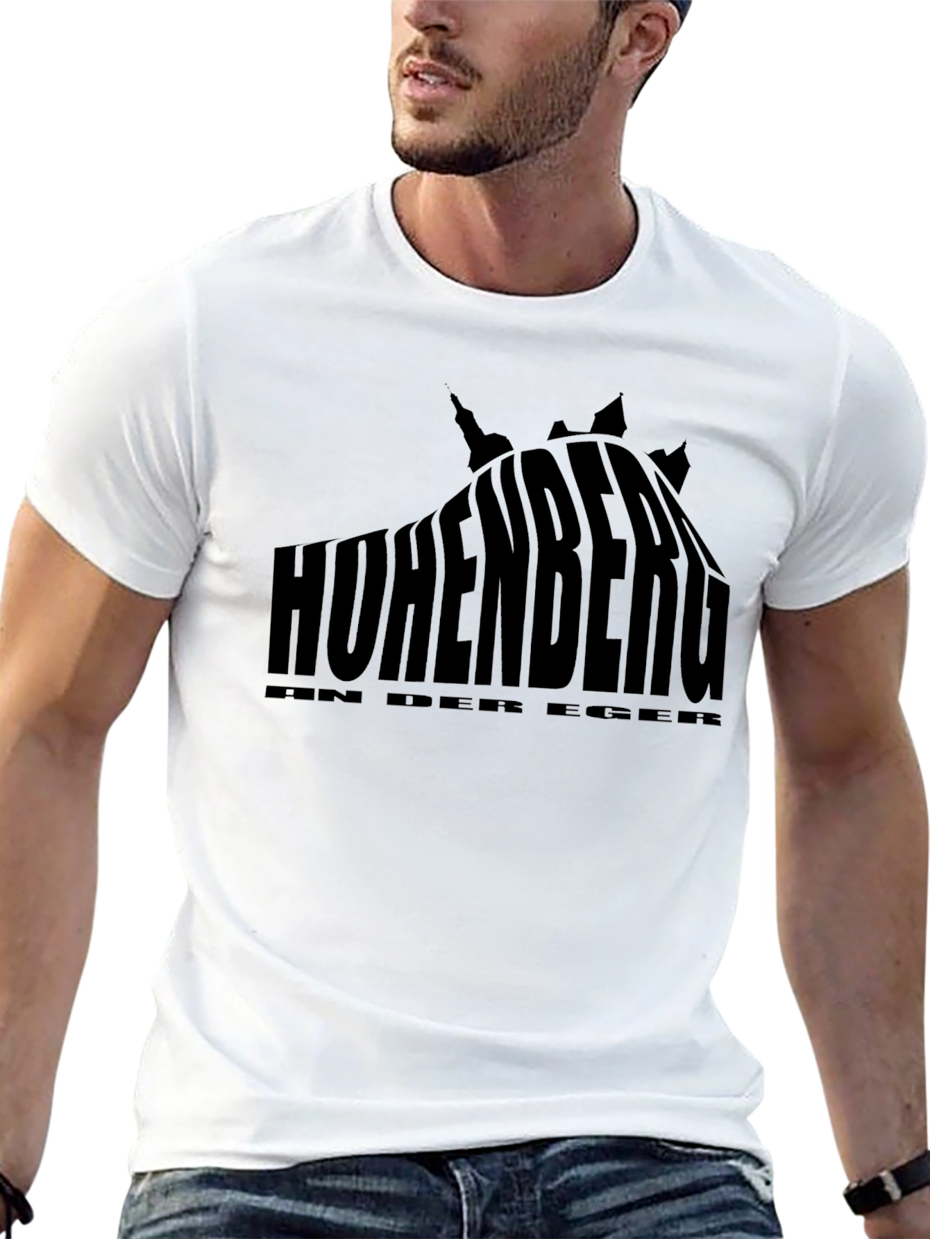 Hohenberg T-Shirt - Stylish Black Graphic Tee