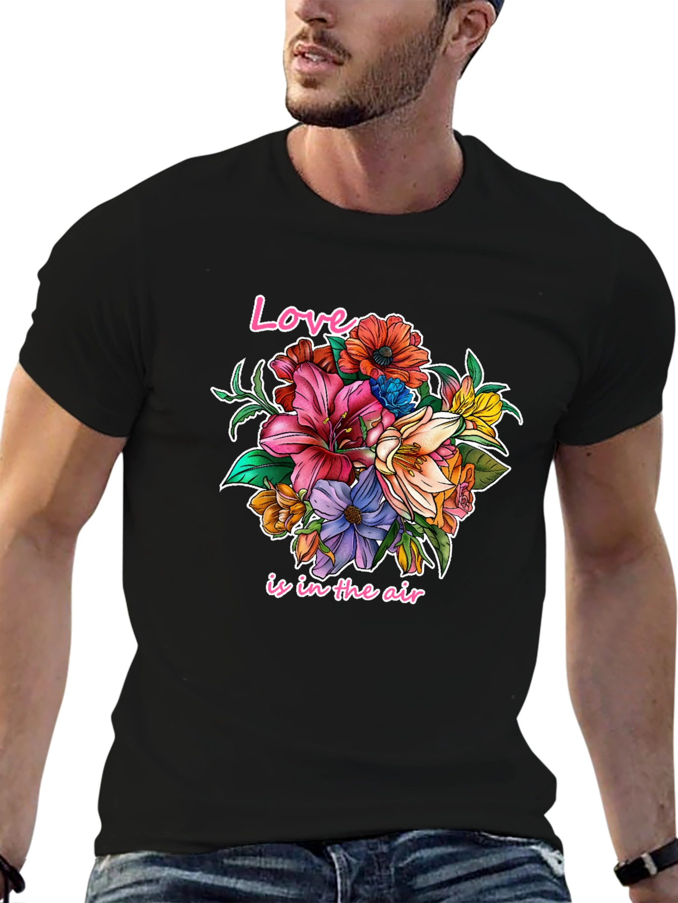 Love is in the Air Floral Graphic Tee