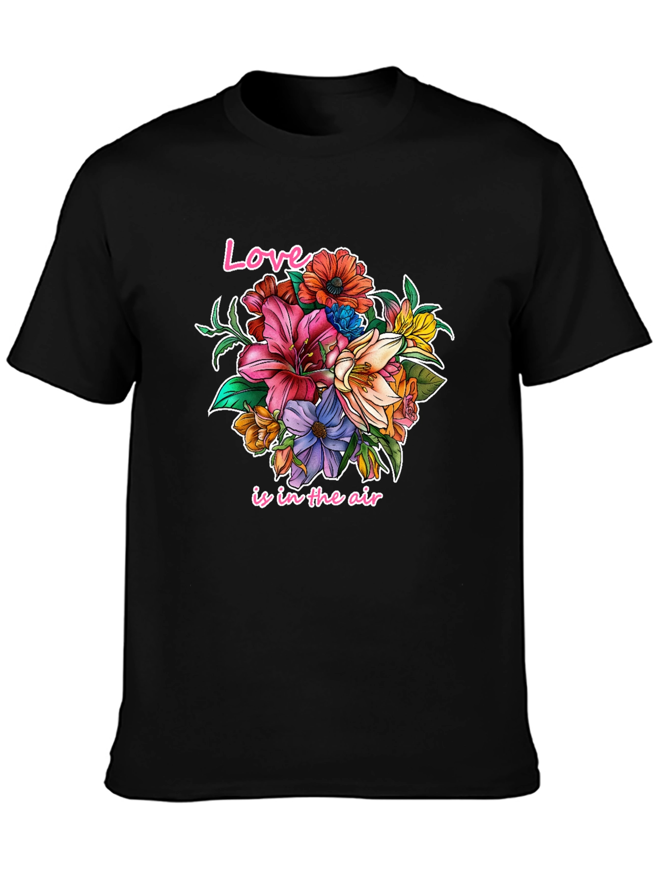 Love is in the Air Floral Graphic Tee