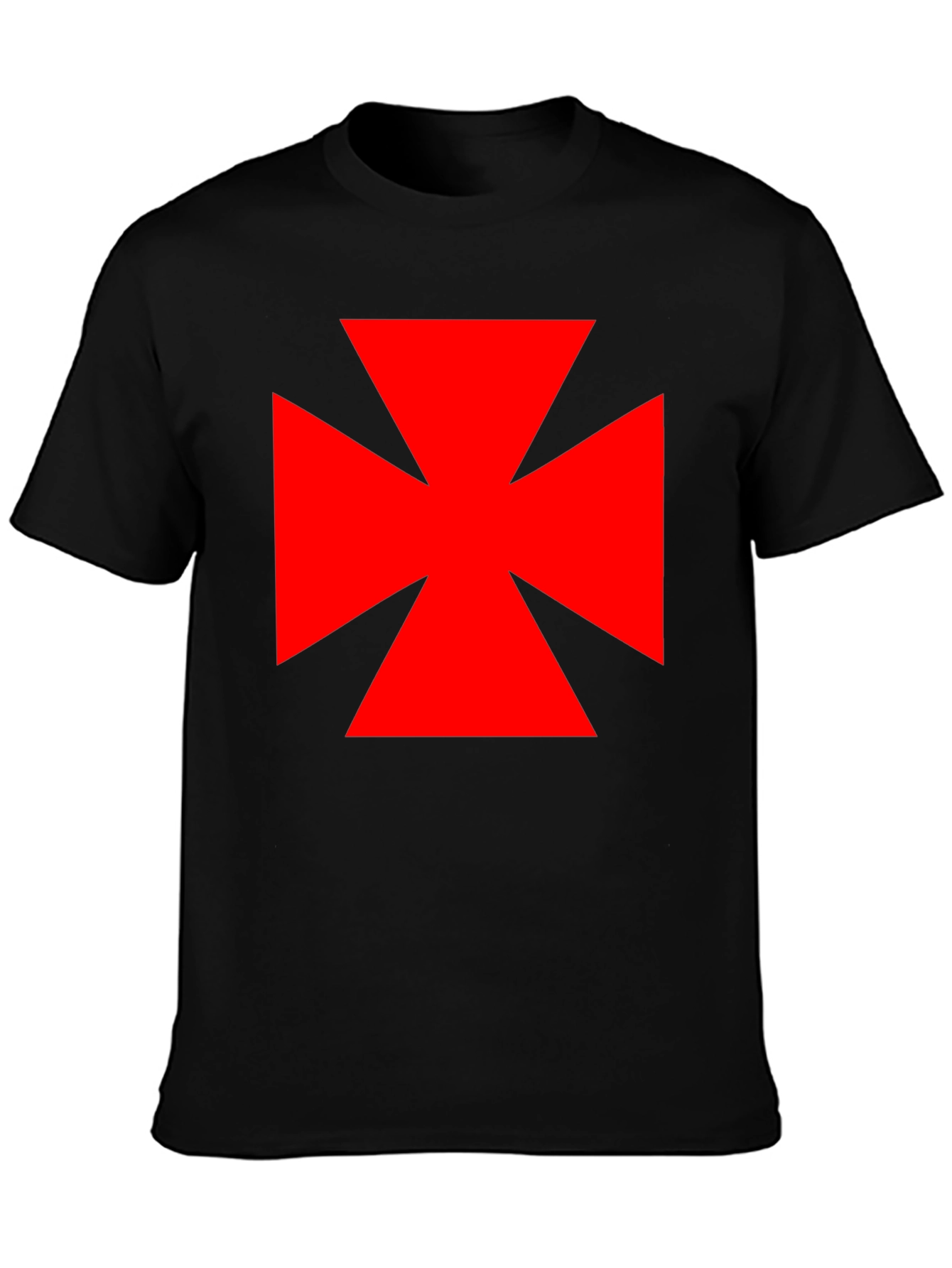 Red Cross Black T-Shirt