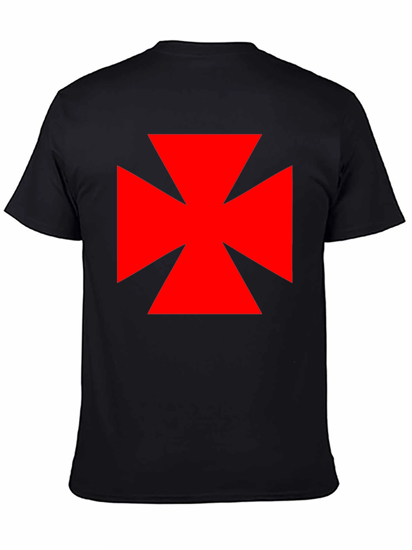 Red Cross Black T-Shirt