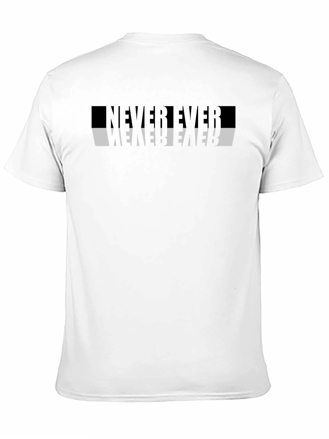 Never Ever Reversible Design Graphic T-Shirt