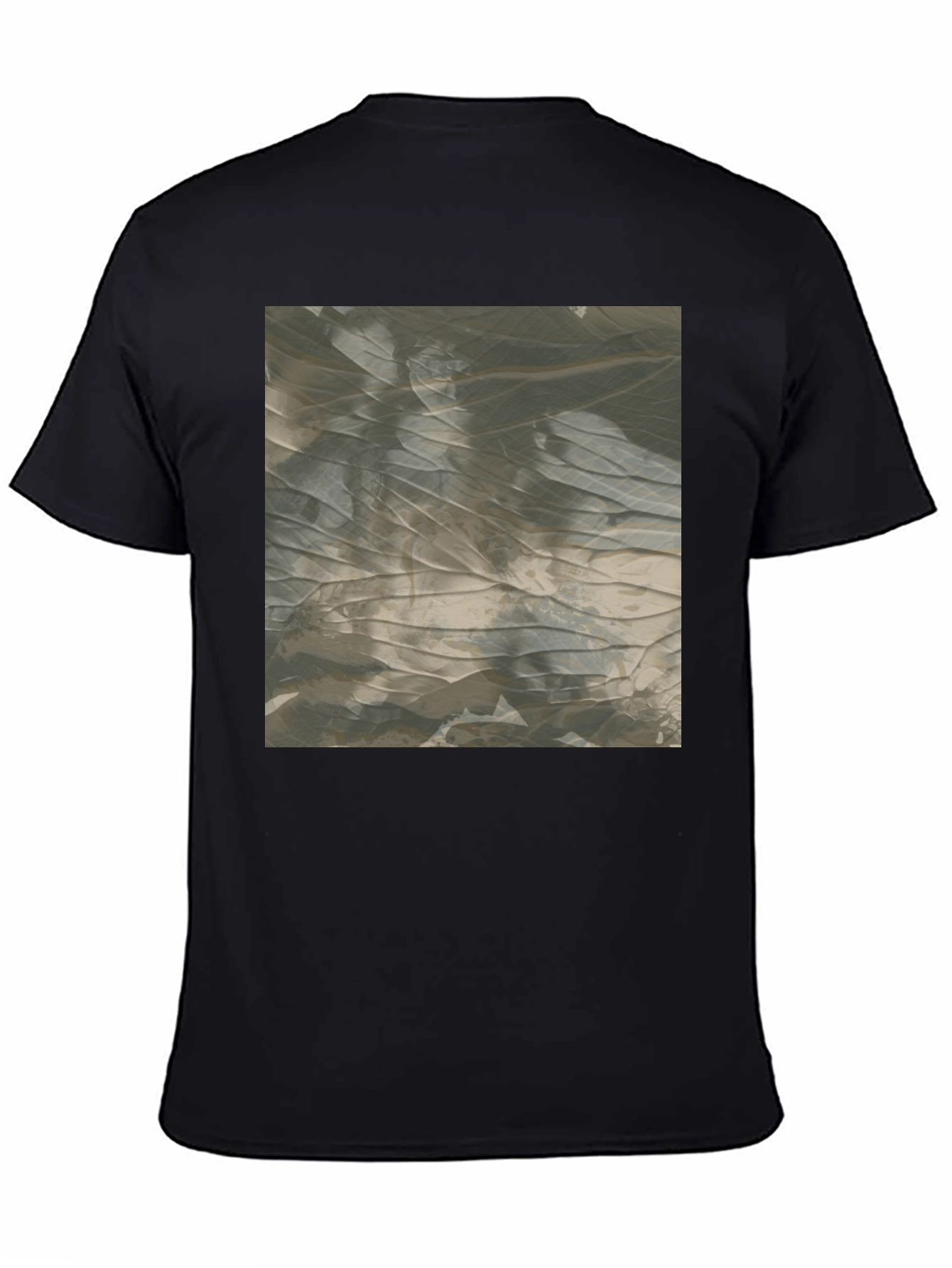 Abstract Pattern Black T-Shirt