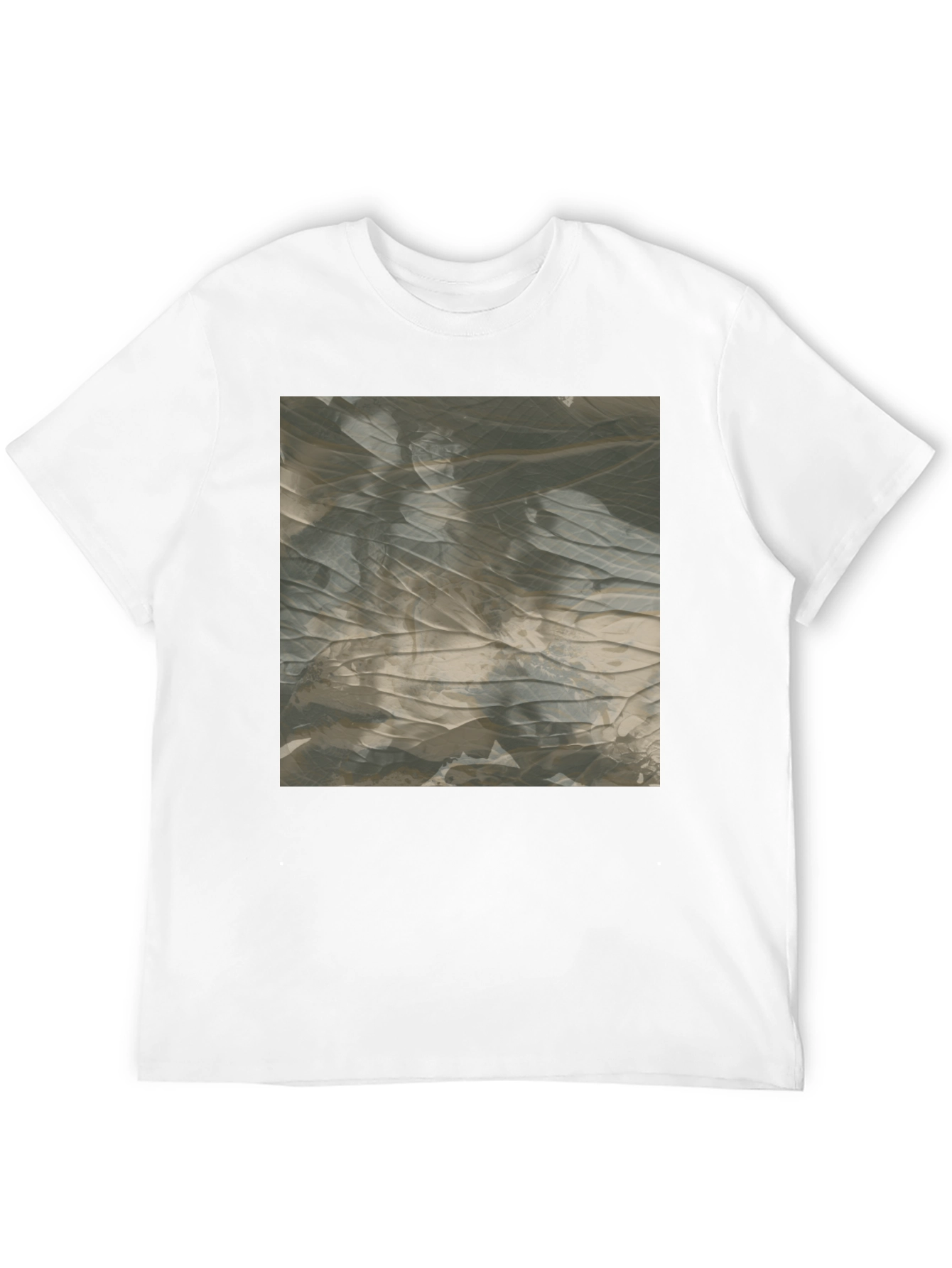 Abstract Pattern Black T-Shirt