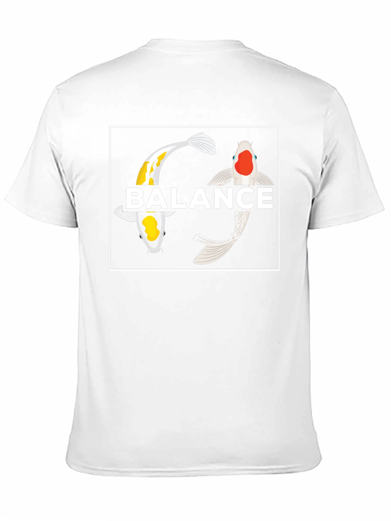 Koi Fish Balance Graphic T-Shirt - Yin Yang Style