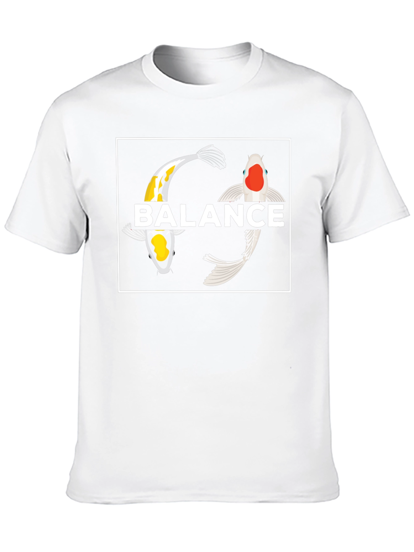 Koi Fish Balance Graphic T-Shirt - Yin Yang Style