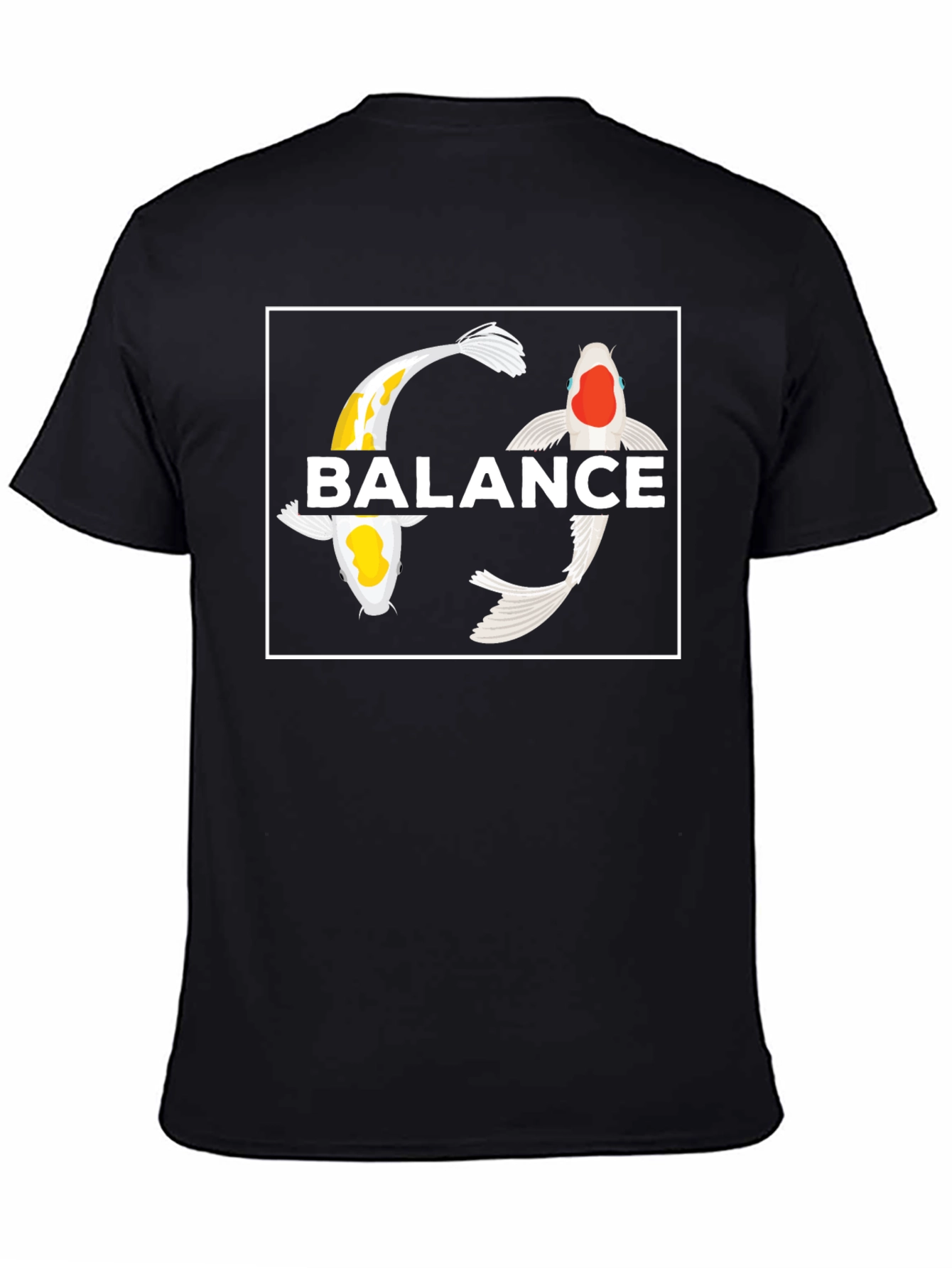 Koi Fish Balance Graphic T-Shirt - Yin Yang Style