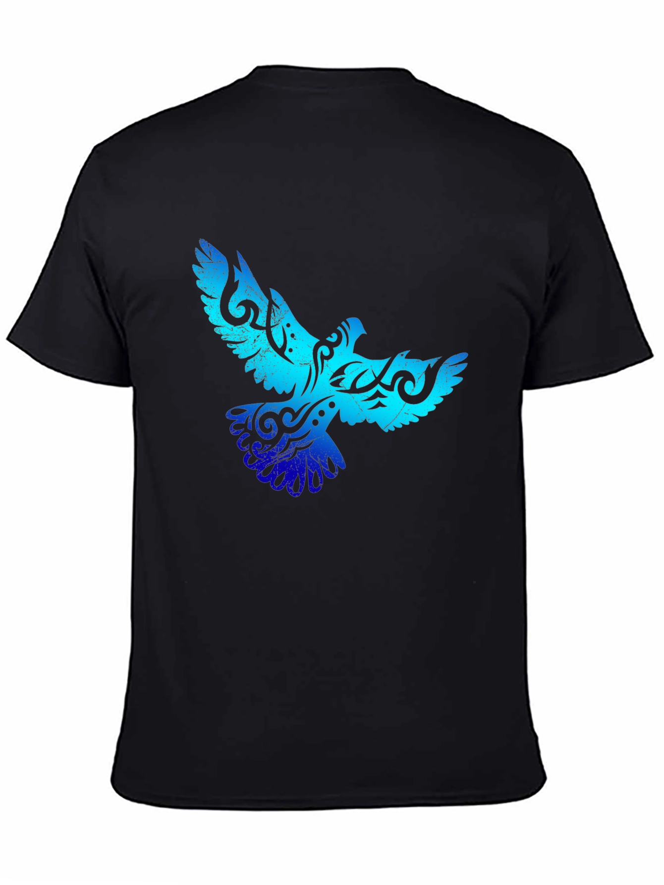 Tribal Dove Graphic Black T-Shirt
