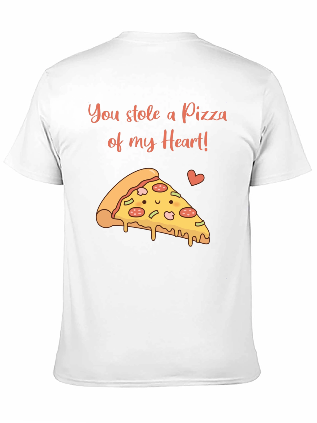 Pizza My Heart Mens Graphic T-Shirt - Black
