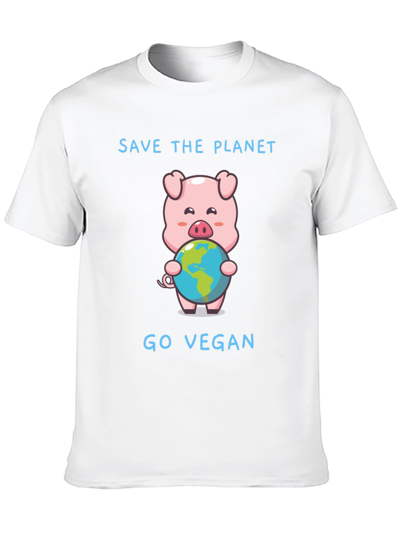 Save the Planet Go Vegan Pig T-Shirt